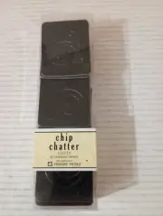 Chip Chatter Glitzy 42 Chipboard Letters Black Self Adhesive Pressed Petals 2.5"