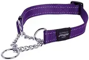 Rogz Control Obdeience Chain Dog Collar Purple Medium