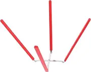 Holibanna Cake Stand Collapsible Cake Cooling Rack Cake Holder for Chiffon Cake Baking Stand for Chiffon Cakes Inverted Cake Pan Holder Cake Cooling Stand Cooling Rack Baking Silicone Red