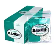 Ranch Cool Menthol Supa Slim Green Cigarette Filters 12 x 80, 960 Filter Tips