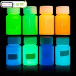 GLOW IN THE DARK ACRYLIC PAINT LUMINOUS PIGMENT 8 COLORS DIY