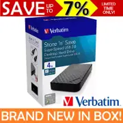 Verbatim 4TB Desktop External StoreNSave Portable Hard Drive USB 3.0 HDD 47685