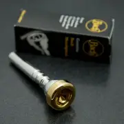 Genuine Bach 24K Gold Rim & Cup Trumpet Mouthpiece, 5MV NEW! Ships Fast!