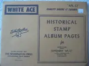 1980 WHITE ACE STAMP ALBUM SUPPLEMENT " APL-12 " USA AIRMAIL BLOCKS OF 4
