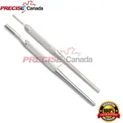 2 Scalpel Handle Blade Holder Round With Grip German Premium Surgical #3 + #4
