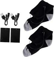 [SAFIGLE] 1 Set Usb Sock Warmers Electric Warmer Electric Foot Warmer Heating Socks Toe Foot Warmers Heated Socks for Men Thermal Feet Warmers Rechargeable Warming Polyester Cotton