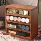 Retro Wooden Lipstick Organizer Cosmetics Organizer Shelf Desktop Ornaments
