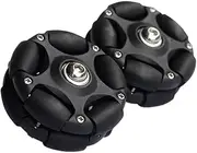 Oshhni 5.8cm Easy Wheels for Folding Bike Roller Rear Wheels Supplies Flexible Accessories Roller Replacement for Outdoor Sports, Black