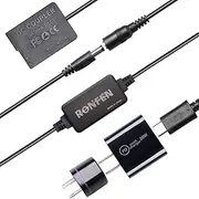 [RONFEN] DMW-DCC8 DC Coupler DMW-BLC12 Dummy Battery USB-C Cable PD AC Power Adapter Kit Compatible with Cameras Panasonic Lumix DMC-G5 G6 G7 G80 G81 G85 GX8 FZ300 FZ2000 FZ2500 DC-G90 G91 G95 G99