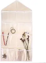 ANDRESLAD Over Door Hanging Storage Organizer for Closet Beige Wall Pocket Bag for Underwear Socks Bras Sundries Easy Installation Maximize Space