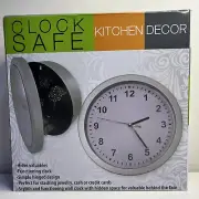 Clock Safe Secret Hidden Wall Jewelry Security Money Cash Compartment Stash Box