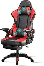 Gaming Chair PC Desk Chair Full 360° Rotatable Seating Strong and Robust Metal Base Frame Chair for Computer Massage Lumbar and Headrest