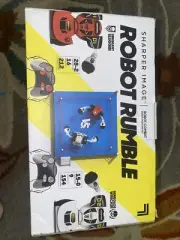 Sharper Image Robot Combat Remote Control Robot Fighting Set Open Box