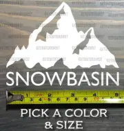 Snowbasin Sticker Decal Utah Ski Snowboard Park City Snowbird Solitude Resort XO