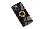 Orco Luxury Plating Ring Case Cover for iPhone 13 - Black