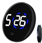 Vehicle Adhesive Clock, Car Stick on Clock, Water Resistant Adjustable Volume Battery Operated Automotive Clock for Outdoor Camping Use, Car Stick on Clock, Vehicle Adhesive Clock, Water