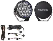 Kings 7" Lethal driving lights 12,596 lumens + Plug N Play Wiring Harness Kit