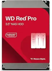 Western Digital 26TB WD Red Pro NAS Internal Hard Drive HDD - 7200 RPM, SATA 6 Gb/s, CMR, 512 MB Cache, 3.5" - WD260KFGX