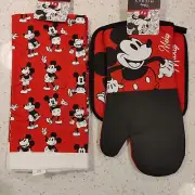 NWT Disney Classic Retro Mickey Mouse Oversized Oven Mitt Potholder Cute Fun