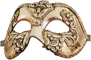 Italian Venice Venetian Masquerade Mask - Colombina Macrame Craquele