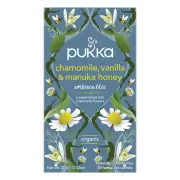 Pukka Organic Herbal Tea Chamomile, Vanilla & Manuka Honey 20 Tea Bag