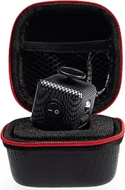 MUYMUT Fidget Toy Cube - Stress and Anxiety Relief with Audible/Silent Features - Ideal for Focus, Time Management, Sensory Needs of Adults/Kids, Includes Carry Case (Carbon-Elegance)