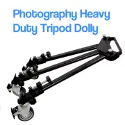 LS 34" Photography Tripod Dolly for Studio Camera Video Photo w/ Folding WheeLS