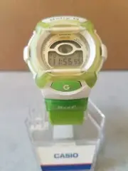 Rare Casio Vintage Baby-G BG-200WC-3 White and Green Ladies Digital Watch