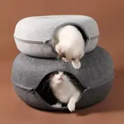 Cat Tunnel Bed Cave Toy Condo Kennel Nest Cat Bed Small Tube