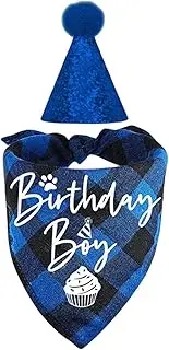 Dog Bandana,Soft Dog Bandana Cute Dog Hat Set with Ball | Warm Bandana Scarf for, Girl Boy Dog