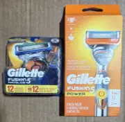 Gillette Fusion5 Power Razor- 1 Gillette Power Razor Handle + 13 Blade Refills