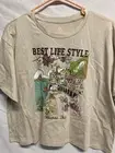 Organic Generation 100% Cotton Best Lifestyle Positano, Italy. Crop Top Size Xl