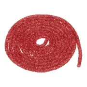 2.5 Yard 7mm Glitter Sequins Rope Sequins Rhinestone Cord Clear Red