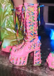 [Club Exx] Kandi Rude Awakening Lace-Up Boots
