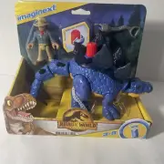 Imaginext Jurassic World Dominion Stegosaurus Dinosaur Dr Grant Figure Set