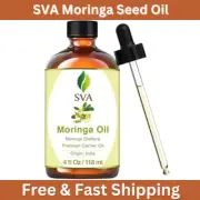 SVA Moringa Seed Oil 4 Fl Oz 100% Natural Cold Pressed Moringa Oil Skin Care