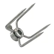 Crossray Replacement Stainless Steel Durable 4 Prongs Fork For Rotisserie Kit