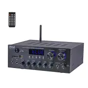 Pyle PDA69BU Bluetooth MP3 USB/SD/AUX FM Radio Stereo Amplifier Audio Receiver