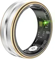 Smart Ring Health Rings Camera Control Heart Rate Monitor Sleep Ring Waterproof Sports Ring Tracker Pedometer Calorie Counter Smart Ring Gold Remote Ring