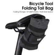 WEST BIKING Bicycle Saddle Bag Bike Tool Kit Storage Bag Small Folding Tail Bag