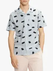 Ted Baker Sourdo Abstract Spot Print Shirt Light Blue Mens Size 2 US S