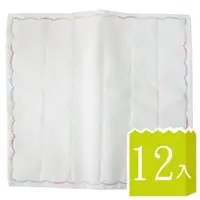 在飛比找誠品線上優惠-日式8層繡花木質纖維抹布-30×35cm-12條入
