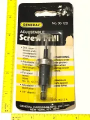 General Screw-mate Adjustable Boatbuilder NOS Countersink Drill Bit 11 12 14 USA