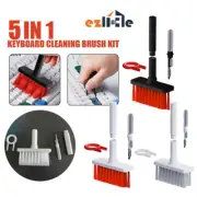 5 in1 Keyboard Cleaning Kit Remover Keycap Puller Tool PC Earphone Cleaner Brush