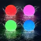 2pcs Floating Pool Lights Waterproof LED Orb Glowing Ball Light Night Lamp