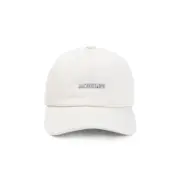 [Jacquemus] Jacquemus-White La Gadjo Cotton Hat-Donna 58 CM