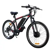TDR 27.5" Electric Bike Mountain Bicycle eBike 250W Front Hub Motor 36V 13Ah Battery KT-LCD5 Display Hydraulic Disc Brake 7-Speed Alloy Frame Front Suspension Quick Release Rear Wheel
