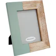 Pine Wood MDF Glass Modern Side 5x7" Photo Frame Picture Holder Display Sage