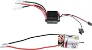540 Brushed Motor 22T & 320A ESC Brushed Motor Speed Controller with 2A BEC for 1/10 RC Off-Road Racing Car Truck Replacement