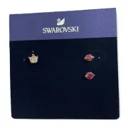 Swarovski Out of this World Kiss Pierced Earrings New2